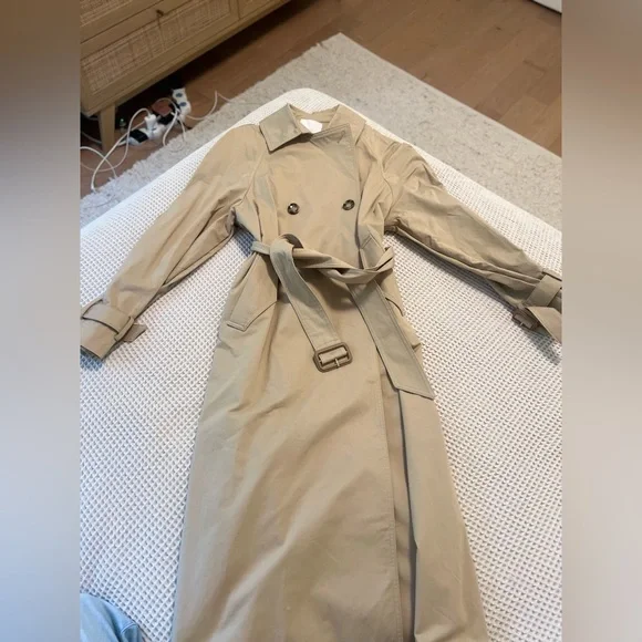 Classic Tan Trench Coat Mango Women’s XS - Picture 7 of 9